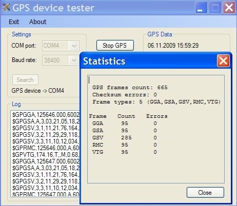  GPS Device Tester (GPSdevTest)