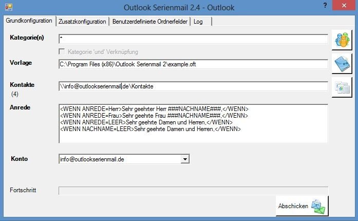 Outlook Serienmail