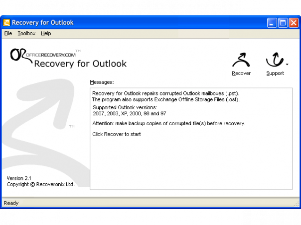Recovery for Outlook