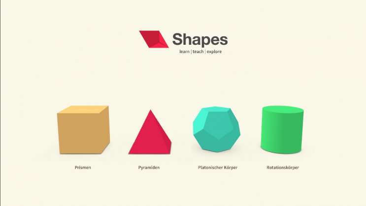  Shapes - 3D Geometrie Lernen