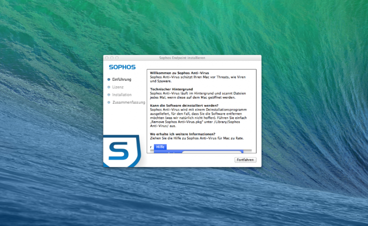 Sophos Antivirus für Mac