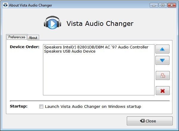 Vista Audio Changer