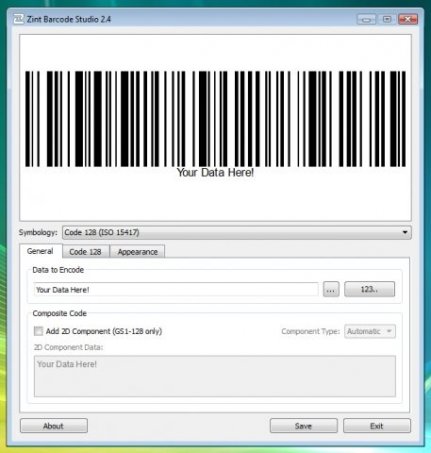 Zint Barcode Generator