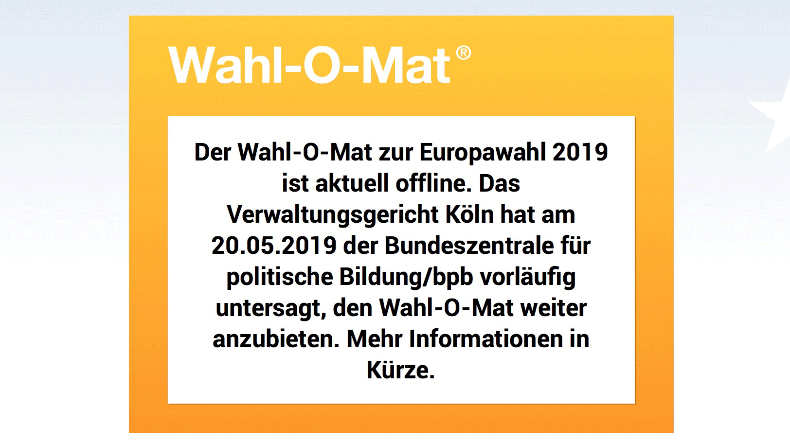 Wahl-O-Mat: Bundeszentrale will gerichtliches Verbot anfechten