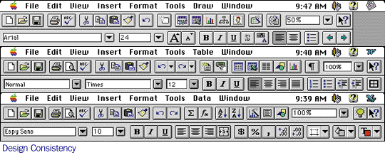 Menüleisten von Office auf dem Mac in späteren Versionen.