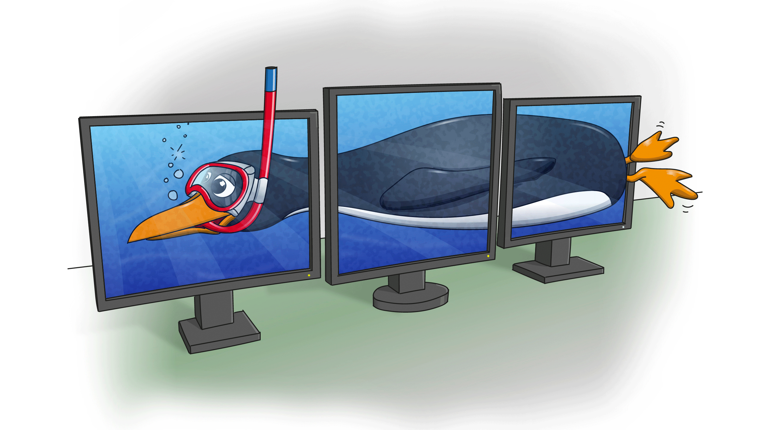 Linux mit mehreren Monitoren betreiben