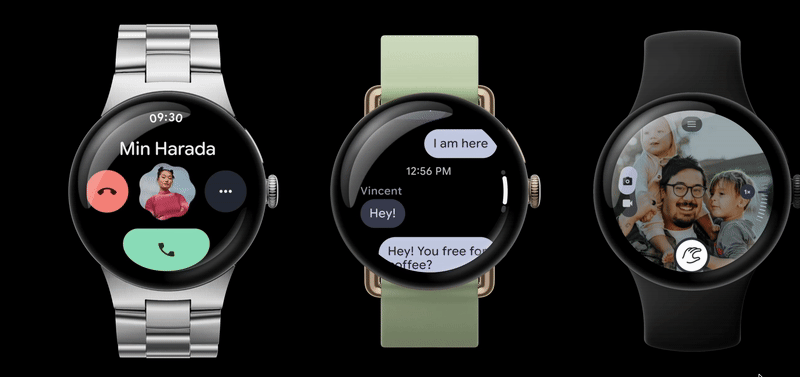 Animation Wear OS 6.1 Pinchgeste