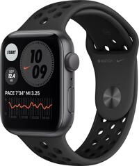 Apple Watch Nike SE (GPS) 44mm space grau mit Sportarmband anthrazit/schwarz (MYYK2FD)