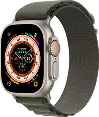 Apple Watch Ultra mit Alpine Loop Large grün (MQFP3FD)