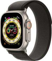 Apple Watch Ultra mit Trail Loop M/L schwarz/grau (MQFX3FD)