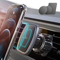 FLEXD-X Auto Handyhalterung Magnet Stark Handyhalter fürs Auto magnetisch  Smartphone Halterung im Set KFZ 360° (Rot)