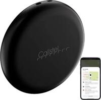 Callstel Schlüsselfinder App: Mini-Schlüssel- & Gegenstandsfinder, AirTag-komp., MFi, App, schwarz (Schlüsseltracker, Bluetooth, Sachenfinder, GPS Tracker)