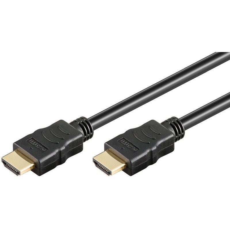 High Speed HDMI Kabel mit Ethernet schwarz 1,5m