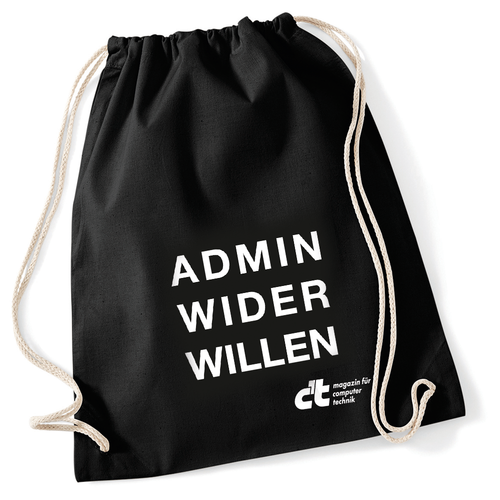 c't-Turnbeutel "Admin wider Willen"