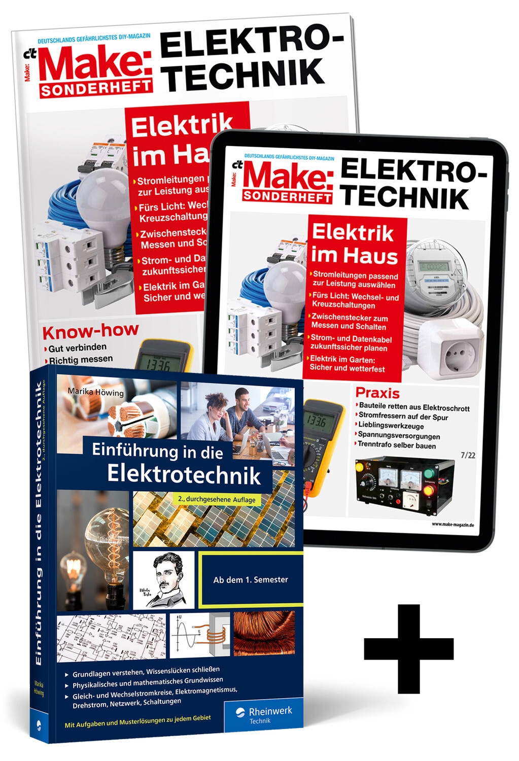 Superbundle Make Sonderheft 2022 - Elektrotechnik  (Heft + PDF + Buch)
