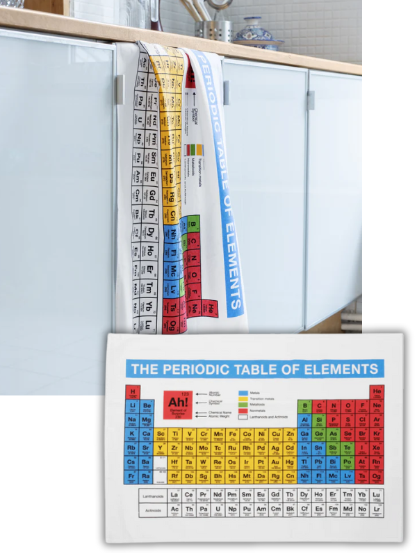 Geschirrhandtuch Periodensystem