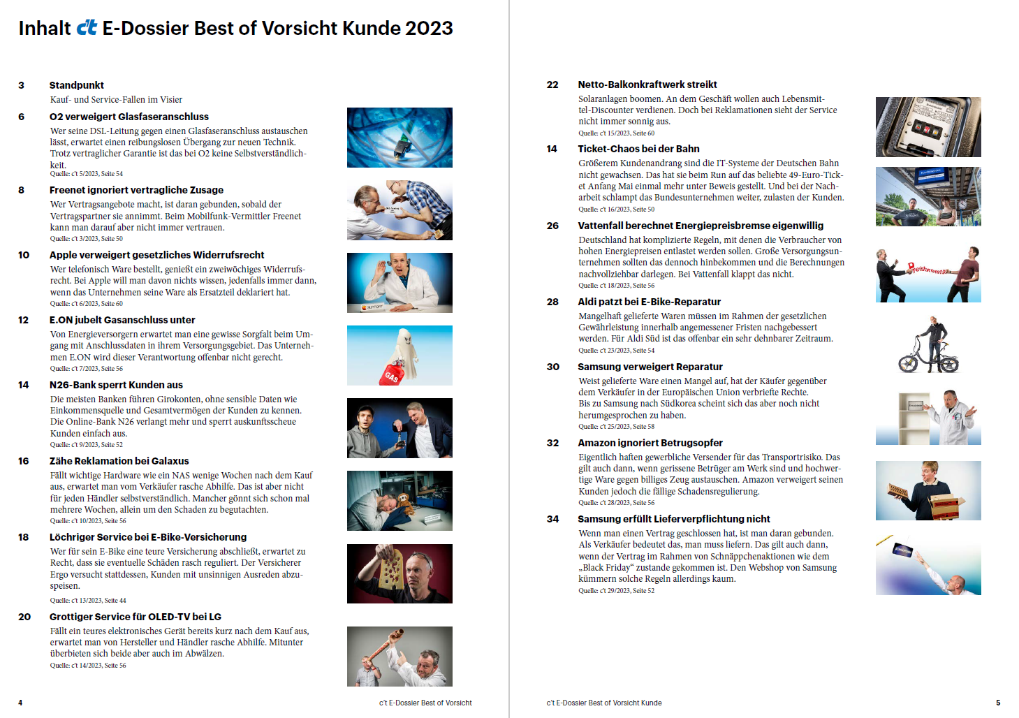 c't E-Dossier Vorsicht Kunde (Best of 2023)