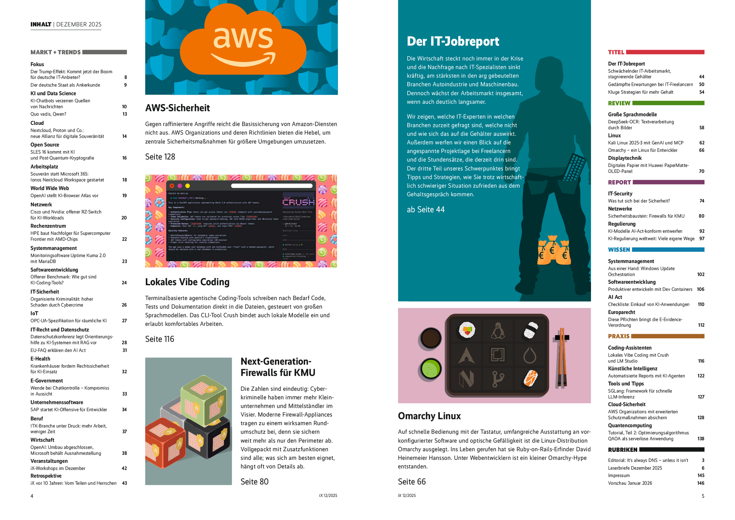 Produktbild für Bundle iX 12/2025 (Heft + PDF)