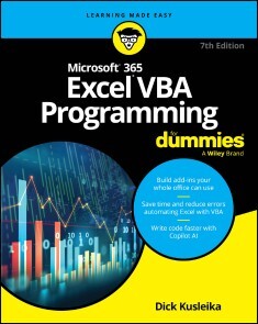 Produktbild für Microsoft 365 Excel VBA Programming For Dummies