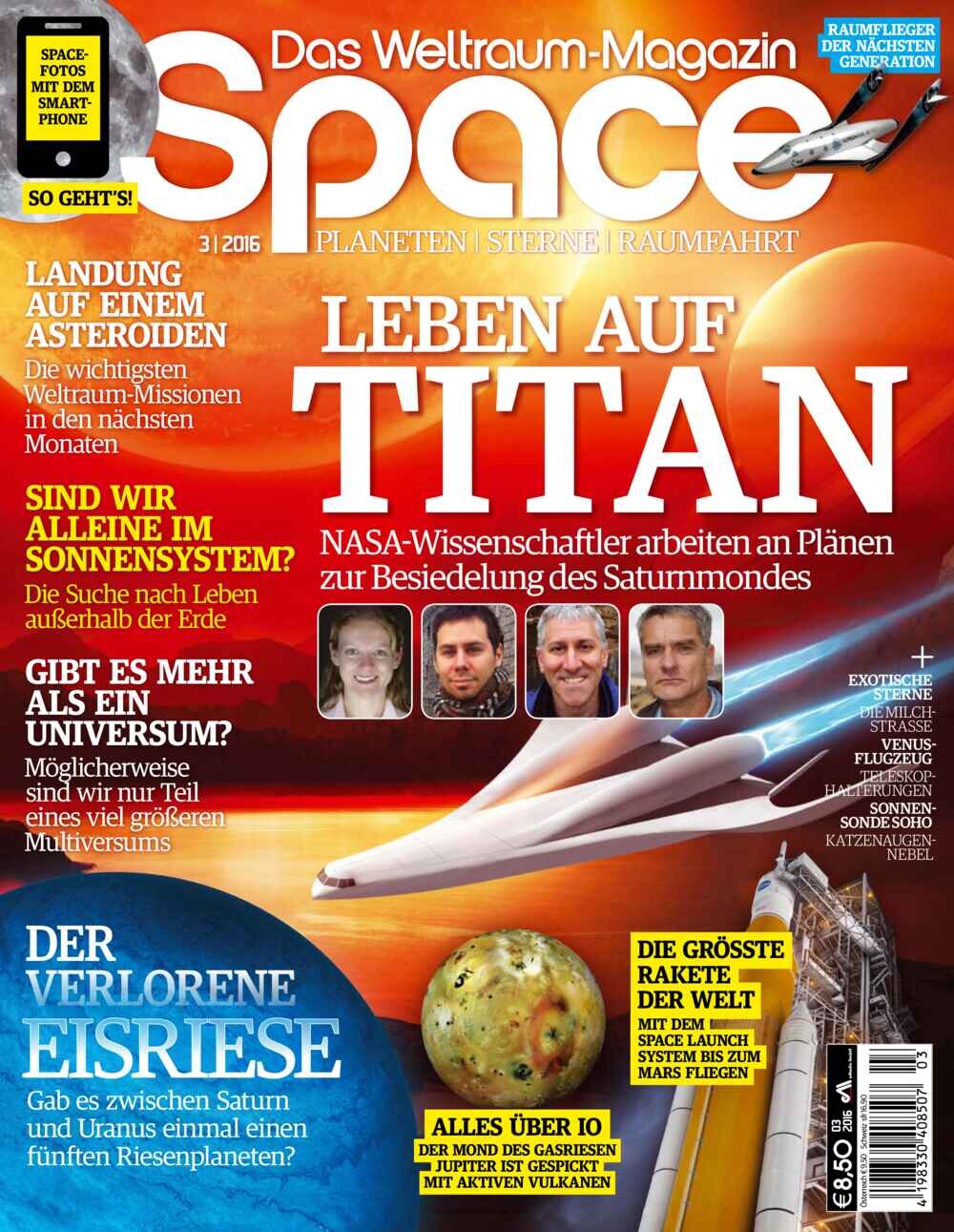 Space, Weltraum Magazin 03/2016