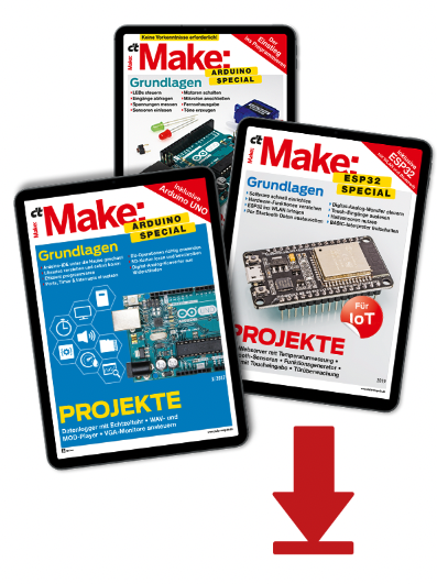 Make Special-Paket: Einstieg in ESP32, Arduino 1 & 2 (PDF)