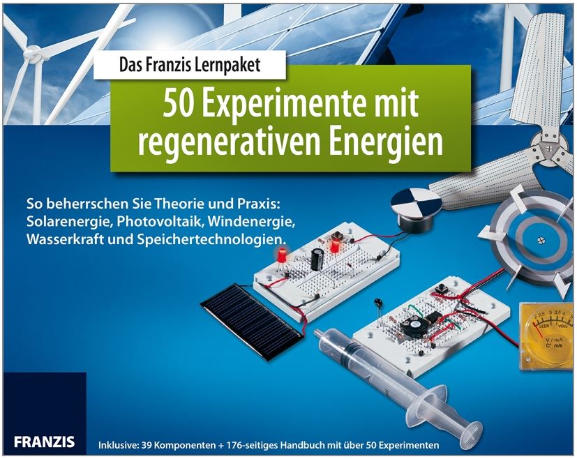 Das Franzis Lernpaket 50 Experimente mit regenerativen  Energien
