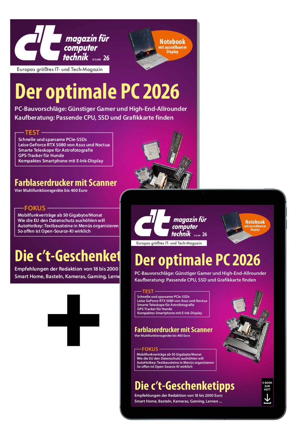 Produktbild für Bundle c't 26/2025 (Heft + PDF)