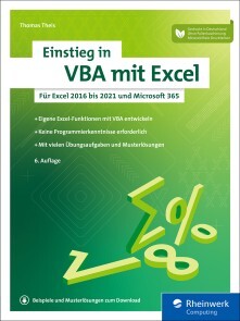 Produktbild für Einstieg in VBA mit Excel