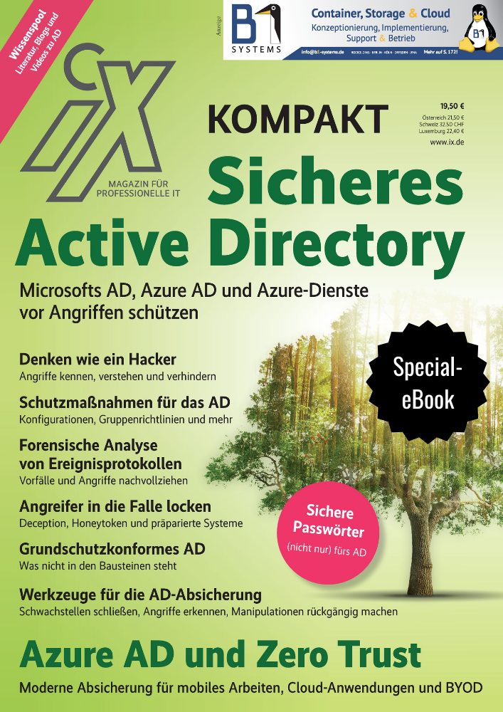 iX-Sonderheft Sicheres Active Directory 2022 (Special-eBook)