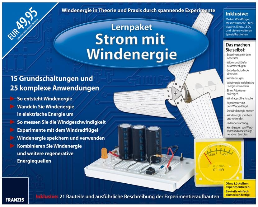 Franzis Lernpaket Strom mit Windenergie