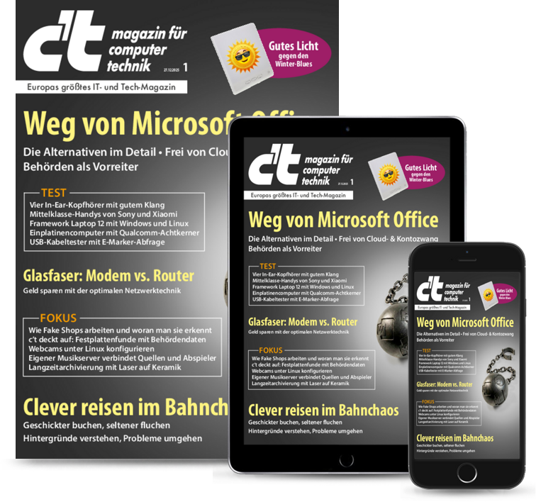 Produktbild für c't Kennenlern-Angebot Digital & Print