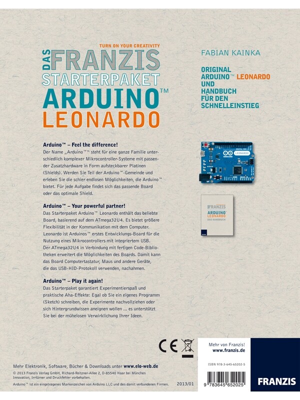 Das Franzis Starterpaket Arduino Leonardo