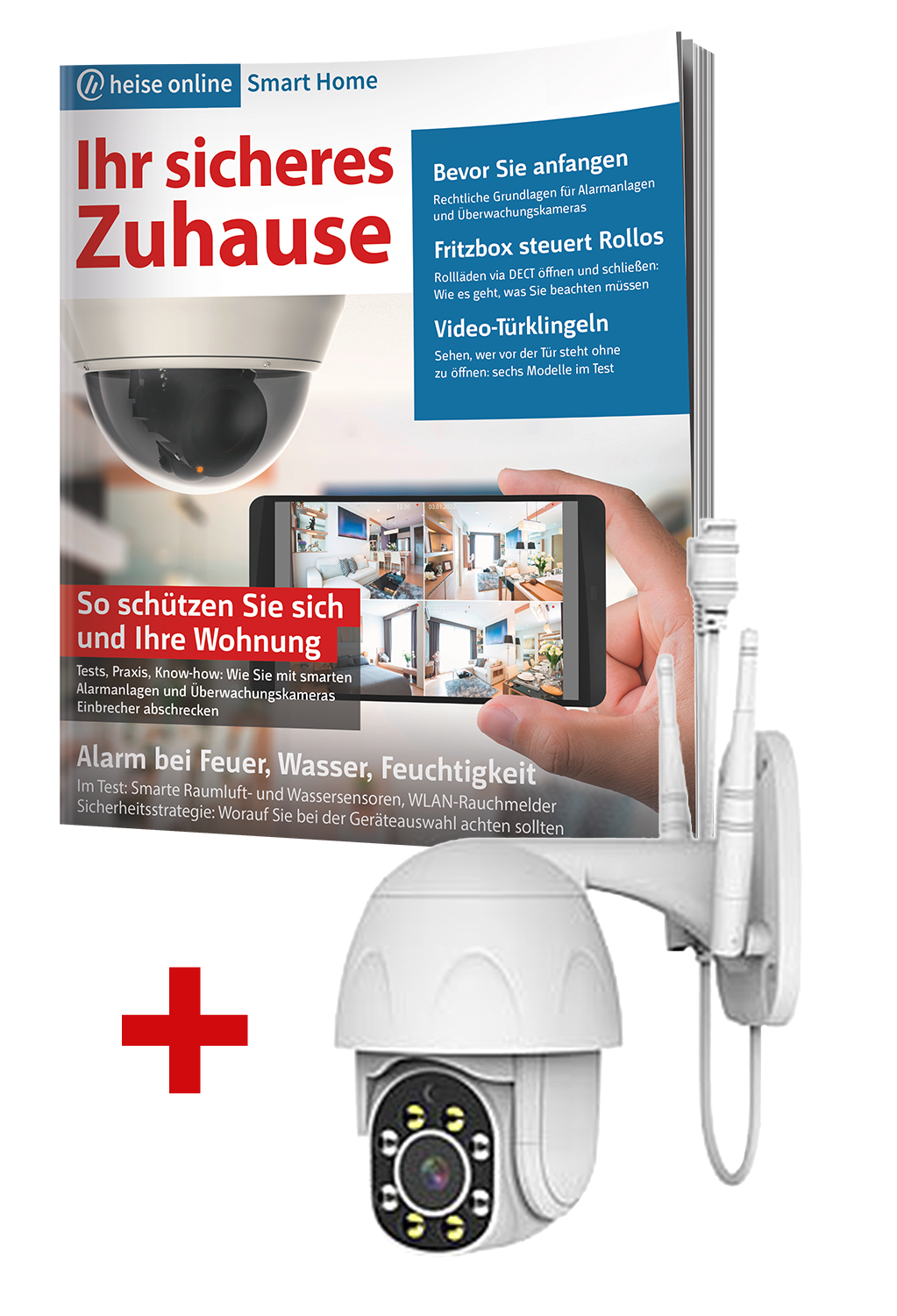 Superbundle heise online Smart Home - Ihr sicheres Zuhause (Heft + Sicherheitskamera)
