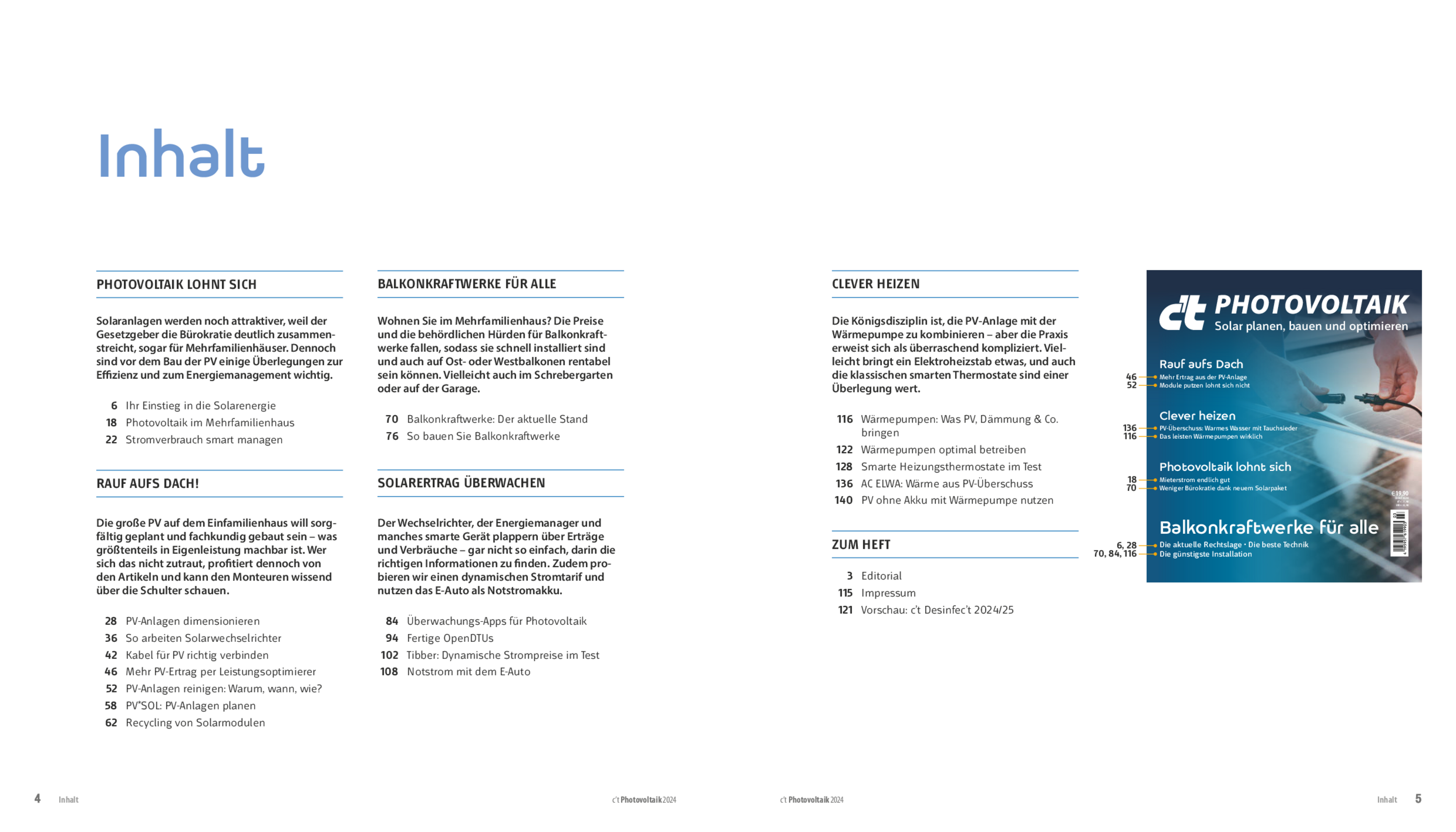 Bundle c't Photovoltaik 2024 (Heft + PDF)