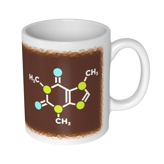 Koffein Molekül Becher