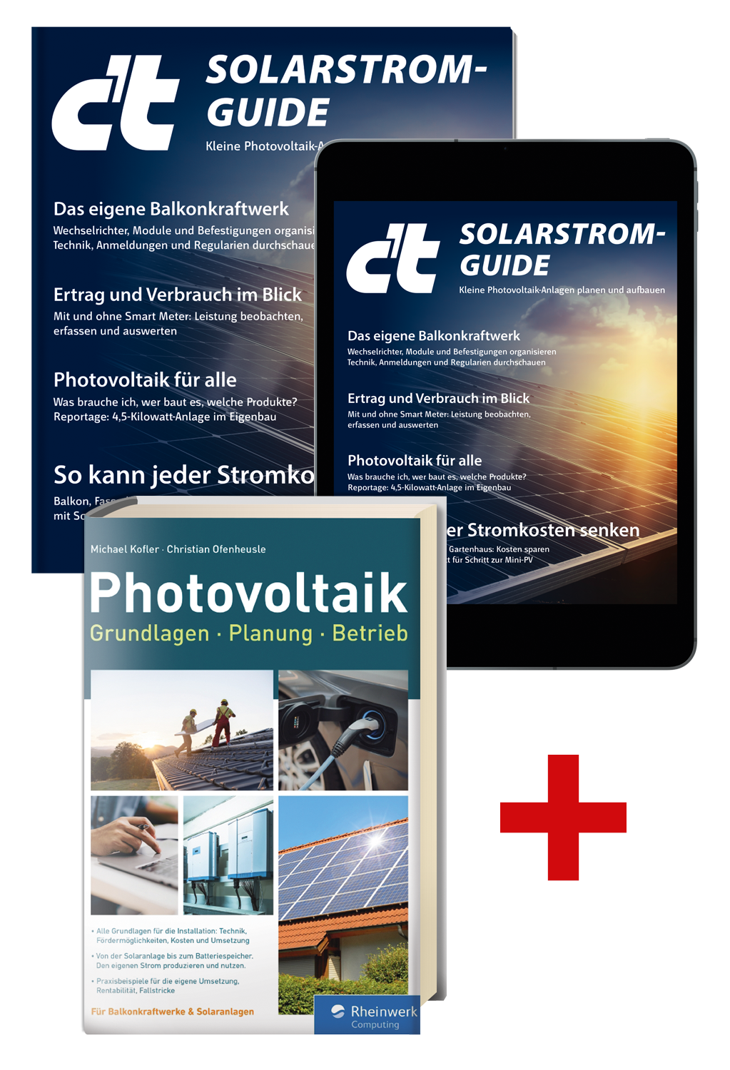 Superbundle c't Solarstrom-Guide 2023 (Heft + PDF + Buch)