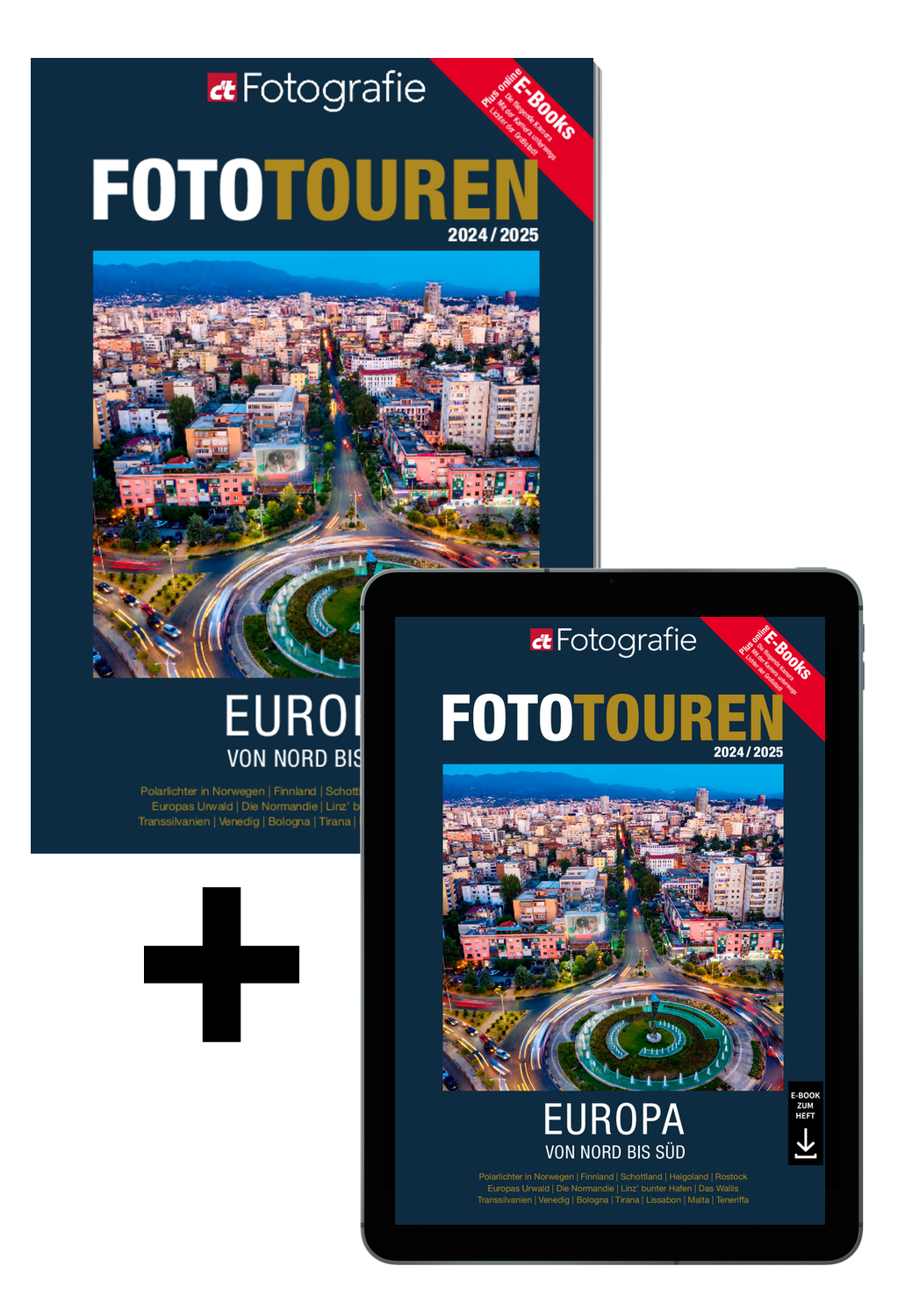 Bundle c't Fotografie Fototouren 2024/2025 (Heft + PDF)