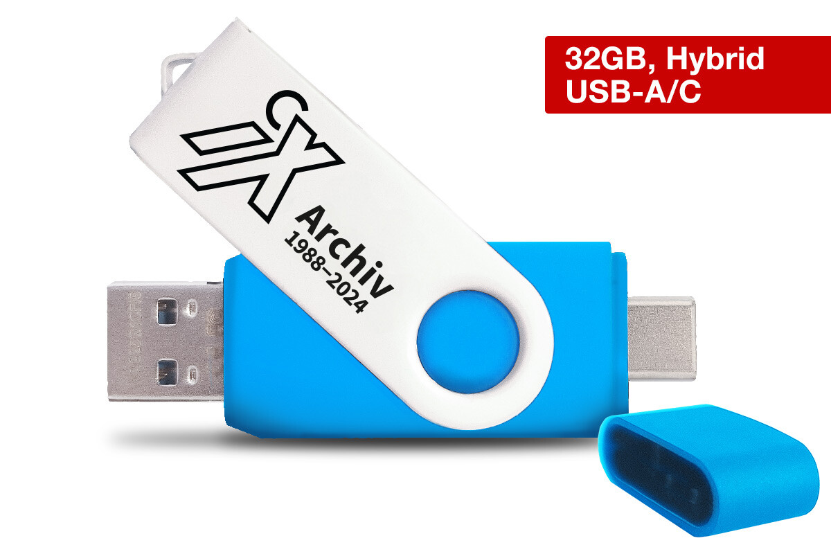 iX Gesamtarchiv-Stick 1988-2024 (32GB, USB-A/C)