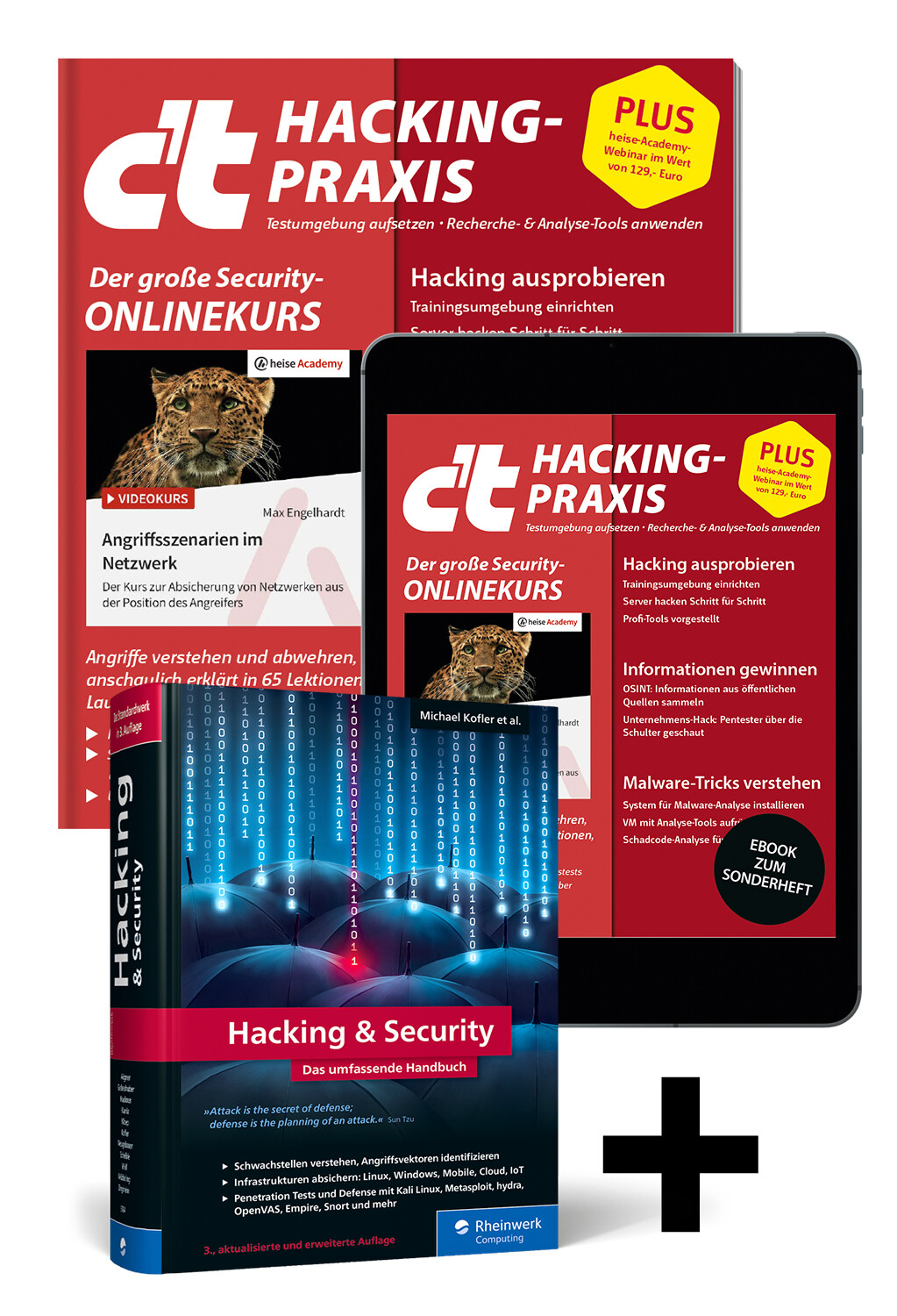 Superbundle c't Hacking-Praxis 2023 (Heft + PDF + Buch)