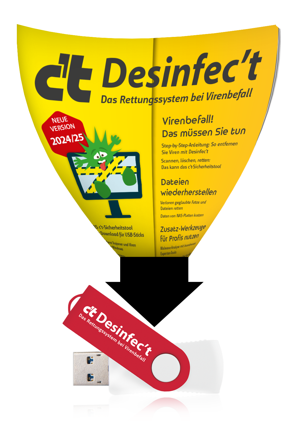 c't Desinfec't 2024/25 auf Desinfec't-Stick