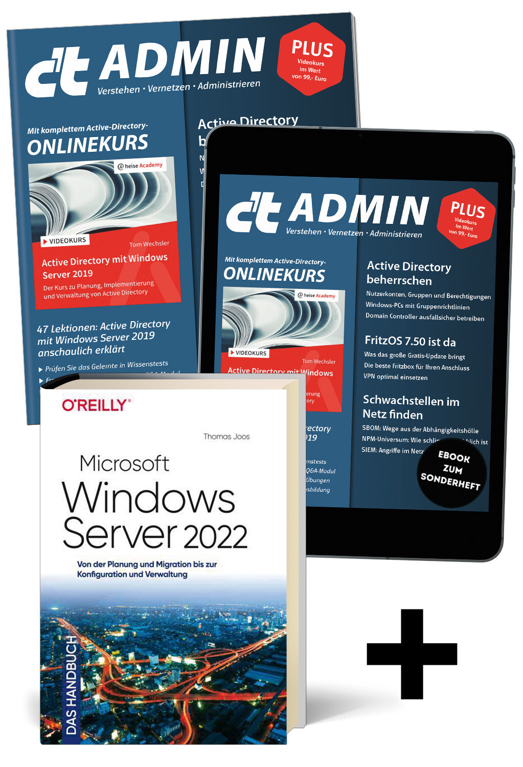 Superbundle c't Admin 2022/23 (Heft + PDF + Buch)