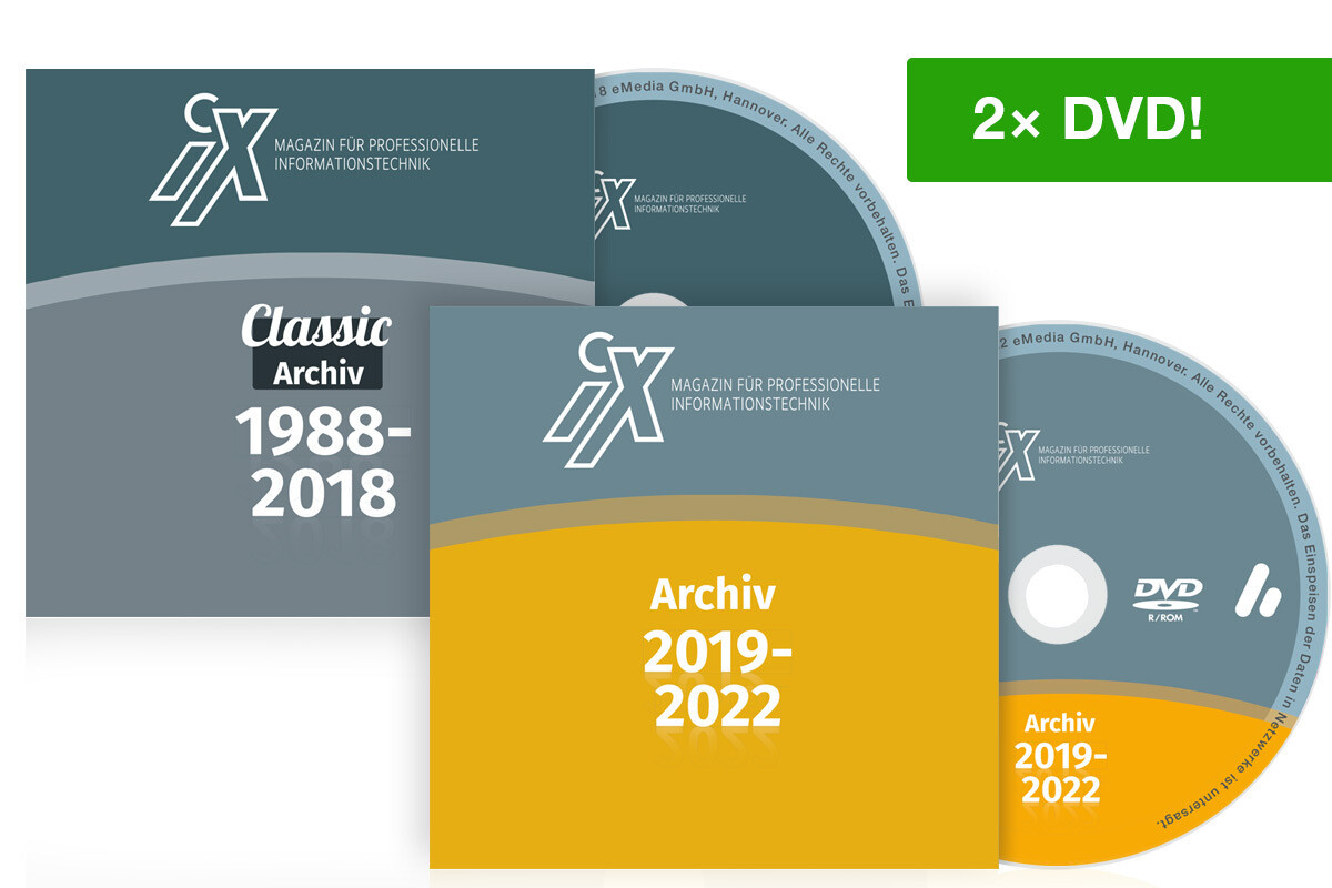 iX Gesamtarchiv 1988-2022 (2 DVDs)