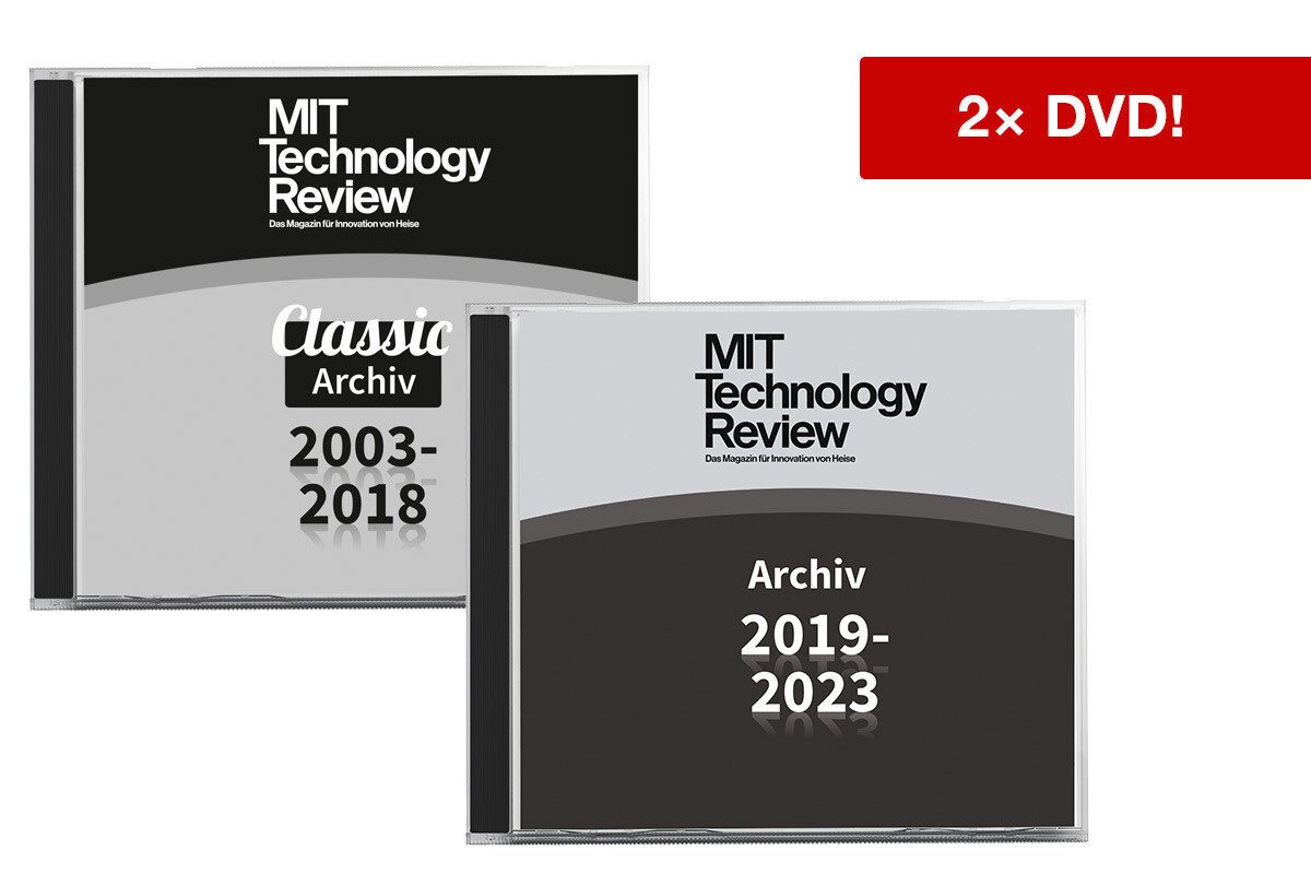 MIT Technology Review Gesamtarchiv 2003-2023 (2 DVDs)