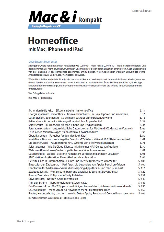 Mac & i kompakt - Homeoffice (PDF)