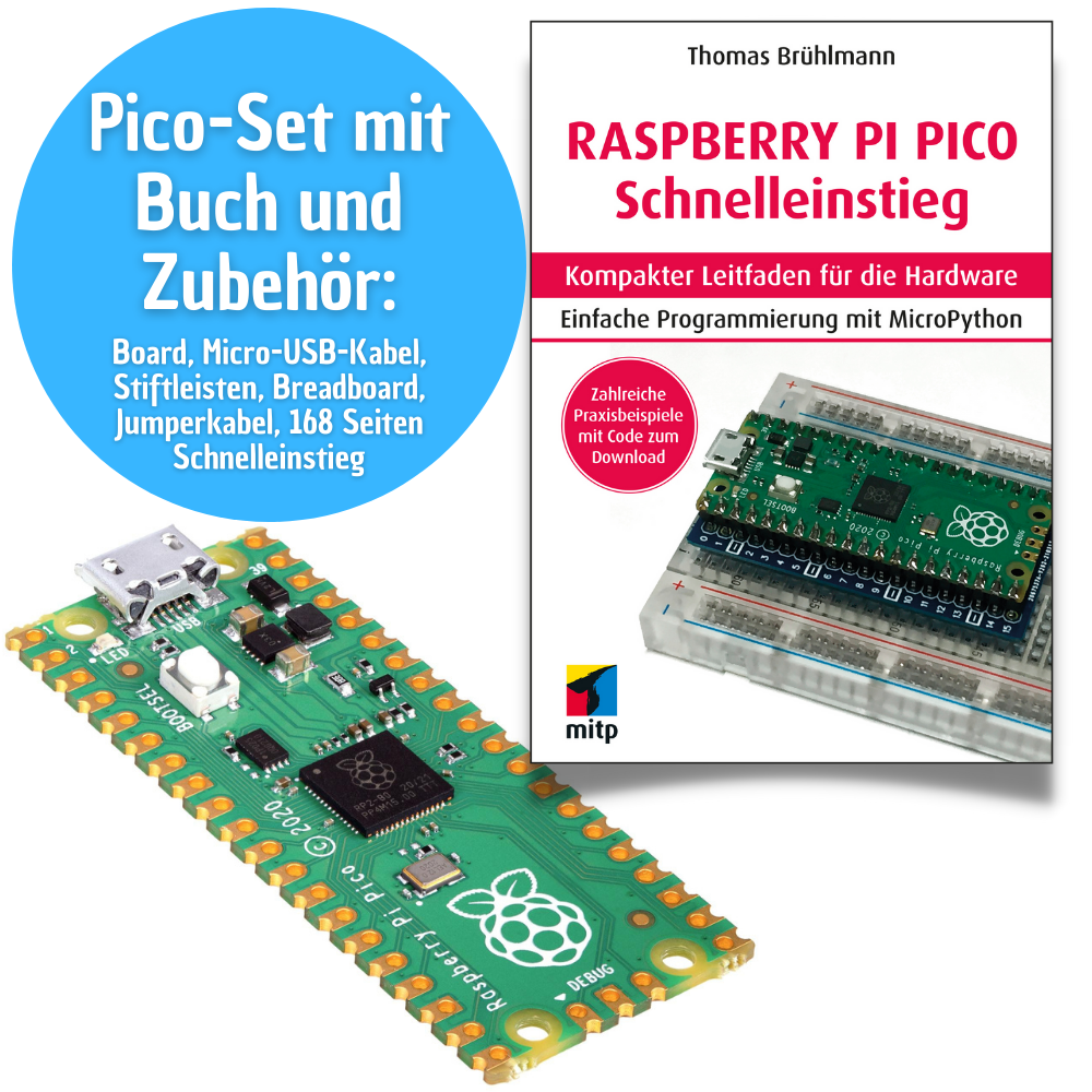 Raspberry Pi Pico-Set mit Schnelleinstieg-Buch