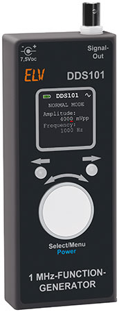 ELV 1 MHz Funktionsgenerator mit OLED-Display DDS101 - Komplettbausatz