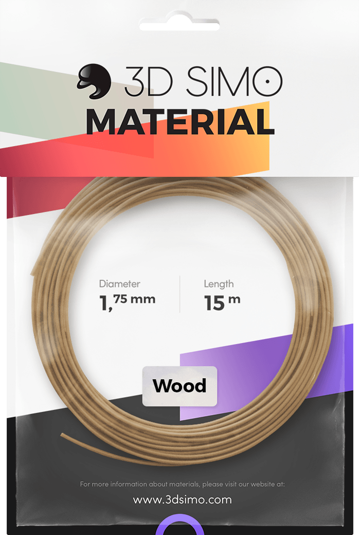 3Dsimo Filament Holz braun