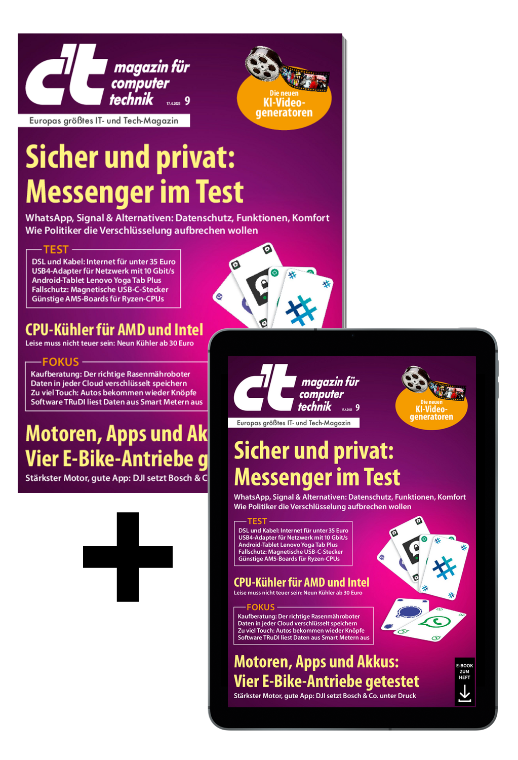 Bundle c't 09/2025 (Heft + PDF)