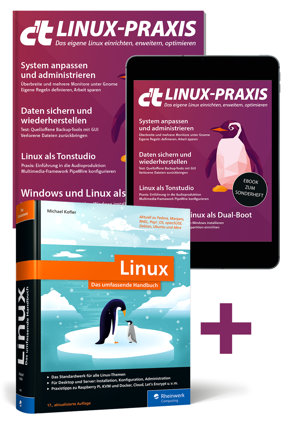 Superbundle c't Linux-Praxis (Heft + PDF + Buch)