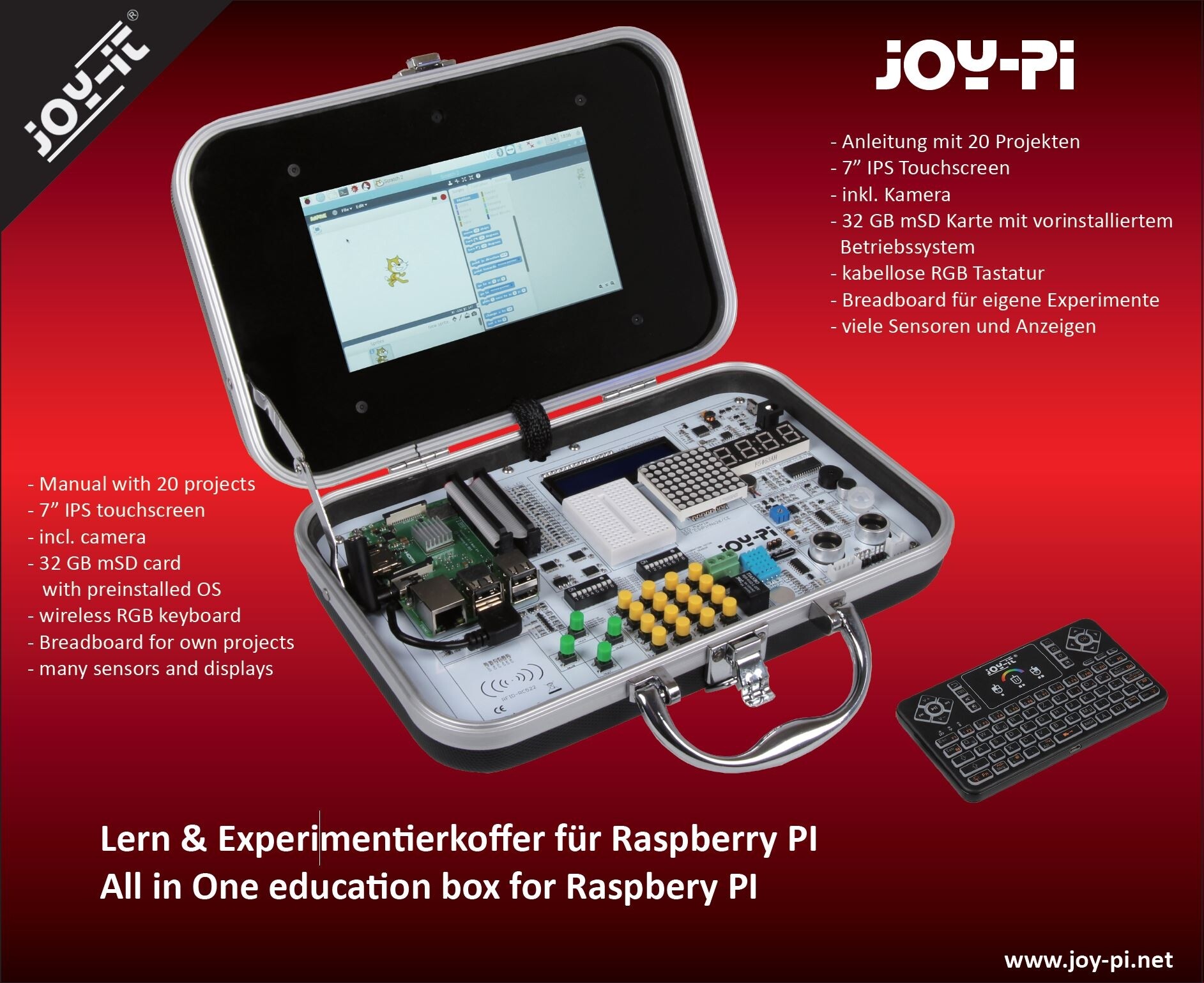 JoyPi - Experiment und Education Koffer